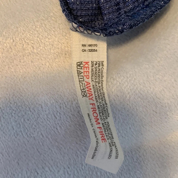 Intimately free people blue glittery sparkle crossover Bralette size XS ribbed - Picture 5 of 6